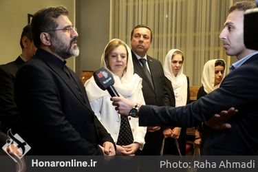 دیدار وزیر فرهنگ و ارشاد اسلامی با وزیر فرهنگ سوریه در تالار وحدت 