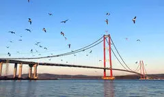 افتتاح بزرگ‌ترین پل معلق جهان در ترکیه