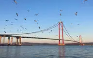 افتتاح بزرگ‌ترین پل معلق جهان در ترکیه