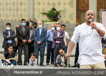 بازدید محمود سالاری معاون امور هنری وزارت فرهنگ و ارشاد اسلامی از اجراهای ویژه برنامه هفته هنر انقلاب اسلامی در تئاتر شهر