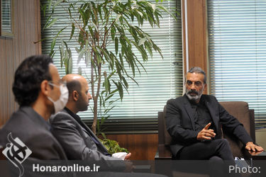 دیدار نماینده وزارت فرهنگ و رهبر ارکستر لبنان با سیدمحمدمجتبی حسینی