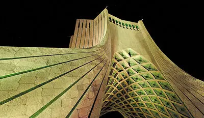 نمای داخلی طبقه چهارم برج آزادی مرمت شد