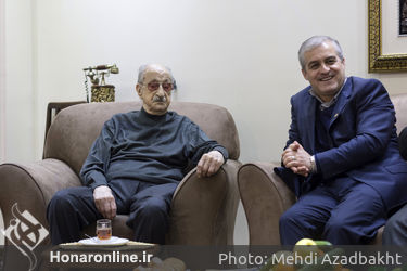 عیادت و تجلیل از استاد موسیقی عبدالوهاب شهیدی