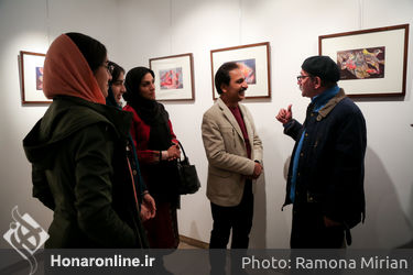 افتتاحیه نمایشگاه حمید جبلی در گالری آتبین