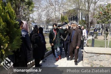 تشییع پیکر طلیعه کامران از مقابل موزه هنرهای معاصر