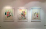 Maede Salar painting exhibition at Homa Gallery 
