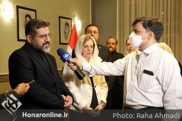 دیدار وزیر فرهنگ و ارشاد اسلامی با وزیر فرهنگ سوریه در تالار وحدت 