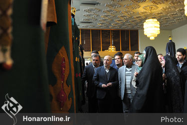 بازدید شهیندخت مولاوردی از نمایشگاه جشنواره بین‌المللی مد و لباس فجر در تالار وحدت