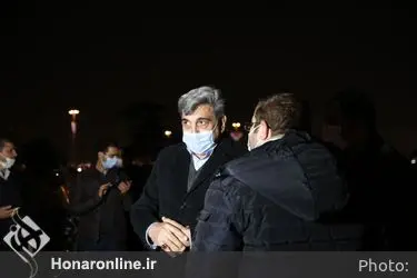 اجرای ویدئو مپینگ همدلی ایرانیان روی برج آزادی با حضور شهردار تهران و جمعی از مدیران شهرداری