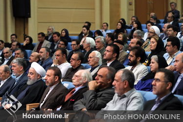 ديدار صميمي رئيس جمهور با اهالي فرهنگ و هنر