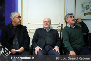 بازدید علی مرادخانی از داوری آثار جشنواره تجسمی فجر‎