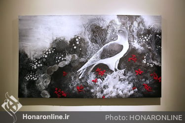 نمایشگاه سرمه عرب در گالری ویستا 