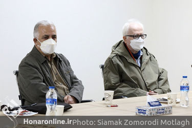 بازدید هنرمندان از نمایشگاه مهدی سحابی در موزه هنرهای معاصر