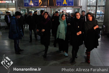 استقبال از پیکر رکن الدین خسروی در فرودگاه امام خمینی‎
