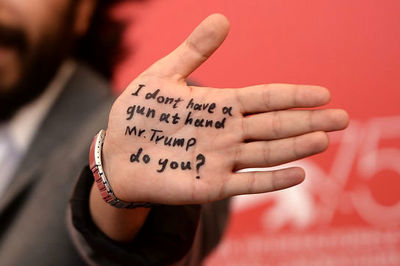 Iranian actor at Venice sends anti-war message to Trump