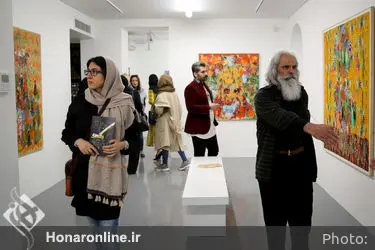 افتتاحیه نمایشگاه نقاشی‌های آنه محمد تاتاری در گالری اعتماد