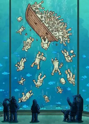 Iranian artist wins Grand Prix at World Press Cartoon