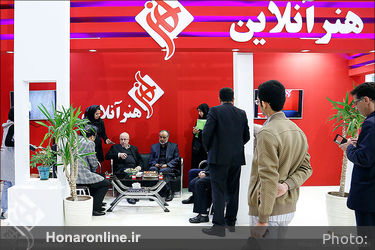حضور معاون هنری وزیر فرهنگ و ارشاد اسلامی در غرفه هنرآنلاین