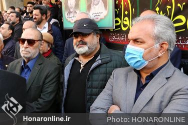 آیین تشییع و تدفین شهید گمنام در وزارت فرهنگ و ارشاد اسلامی