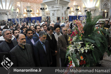 تجدید میثاق وزیر ارشاد و  هنرمندان با آرمانهای بنیان گذار جمهوری اسلامی