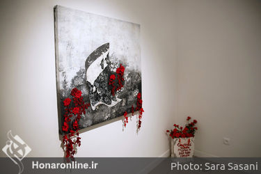نمایشگاه نقاشی و دوخت سرمه عرب در گالری ویستا 