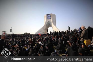 وداع مردم تهران با شهداى مقاومت