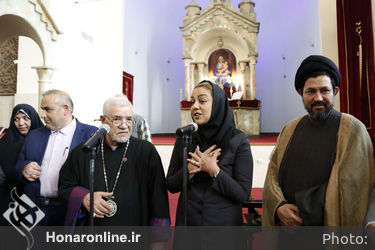 مراسم تجلی دوستی و الفت مسلمانان و مسیحیان 