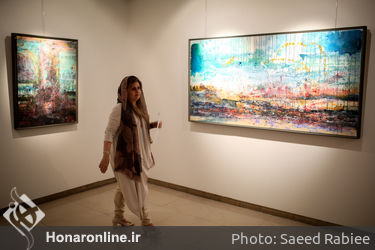 نمایشگاه نقاشی‌های سامان فرهنگی در گالری آتبین