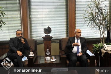 دیدار نماینده وزارت فرهنگ و رهبر ارکستر لبنان با سیدمحمدمجتبی حسینی