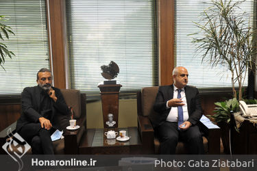 دیدار نماینده وزارت فرهنگ و رهبر ارکستر لبنان با سیدمحمدمجتبی حسینی