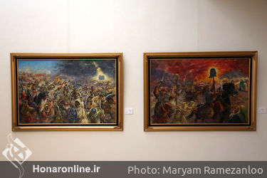 نمایشگاه "عاشورا از نگاه هنرمندان نقاش معاصر ایران" در موزه امام علی(ع)