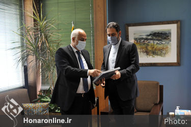 دیدار نماینده وزارت فرهنگ و رهبر ارکستر لبنان با سیدمحمدمجتبی حسینی