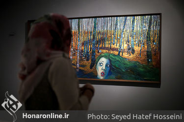 نمایشگاه نقاشی شکوفه کریمی در گالری خط سفید 