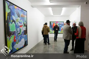 افتتاحیه نمایشگاه نقاشی های علی نصیر در گالری اُ