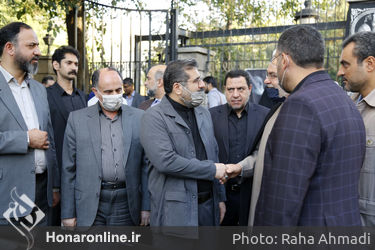 مراسم بدرقه پیکر هوشنگ ابتهاج «سایه»از خانه ارغوان 