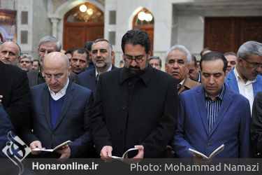 تجدید بیعت وزیر فرهنگ و ارشاد اسلامی به همراه جمعی از معاونان و مدیران این وزارتخانه و اصحاب فرهنگ، هنر، رسانه و با آرمان‌های حضرت امام (ره) 