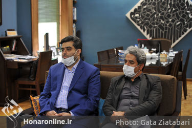 دیدار نماینده وزارت فرهنگ و رهبر ارکستر لبنان با سیدمحمدمجتبی حسینی