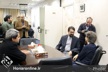 بازدید سید محمد مجتبی حسینی از تمرینات ارکستر سمفونیک تهران