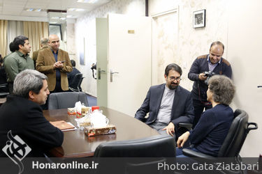 بازدید سید محمد مجتبی حسینی از تمرینات ارکستر سمفونیک تهران