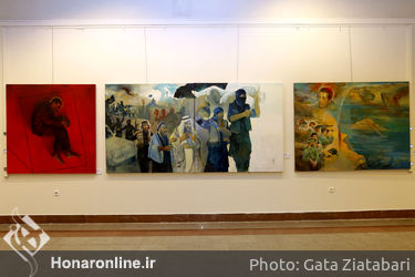 نمایشگاه چهارمین جشنواره هنر مقاومت در موسسه فرهنگی هنری صبا