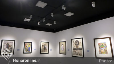 افتتاحیه نمایشگاه نقاشی مکرمه قنبری و علی بلبلی در گالری فردا