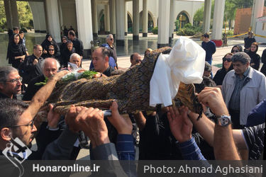 مراسم تشییع پیکر مهدی آرین‌نژاد دوبلور پیشکسوت 