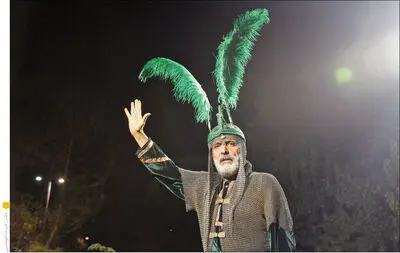 تعزیه‌خوانی حضرت سیدالشهدا(ع) در امتداد رویداد «سوگ سرو» در برج آزادی