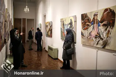 افتتاحیه نمایشگاه نقاشی های سروناز سلطانی در گالری موزه هنرهای زیبا