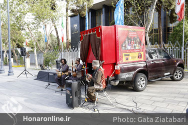 اجرای نقالی و خیمه شب بازی در پهنه رودکی
