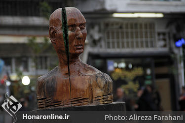 مجسمه های پیاده راه فرهنگی رشت‎