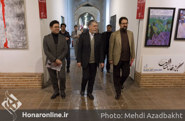 بازدید وزیر فرهنگ و ارشاد اسلامی از بخش "چارسوی هنر"
