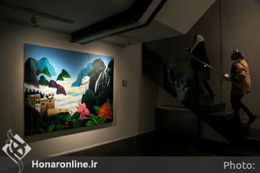 افتتاحیه نمایشگاه نقاشی های قاسم محمدی در گالری ایوان