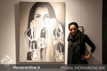 افتتاحیه نمایشگاه نقاشی نازنین علایی نیا در گالری ایوان