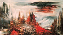 Tehran cultural center opens with new painting by Iran Darroudi